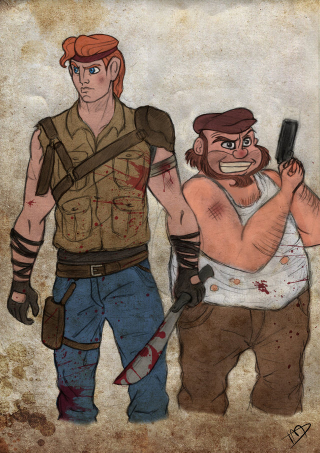 Illustration for article titled We're So Confused By This Disney/Walking Dead Mashup Art